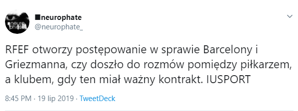 POSTĘPOWANIE w sprawie Barcelony